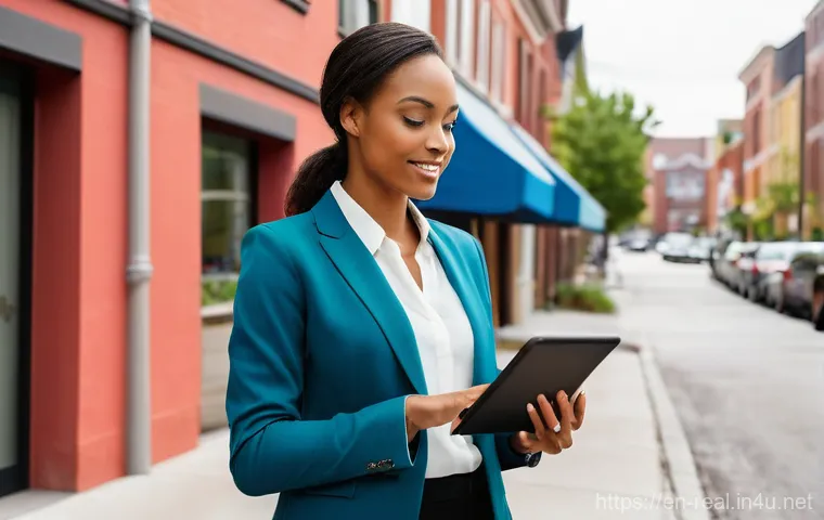 공인중개사 업무 자동화 도구 - **Prompt 2: Organized Transactions and Financial Clarity**
    A focused male real estate agent, ear...