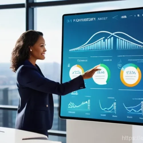 Home 17 공인중개사와 부동산 관련 최신 트렌드 분석 - **Prompt:** A dynamic, modern real estate agent, a diverse woman in her late 30s, stands confidently...