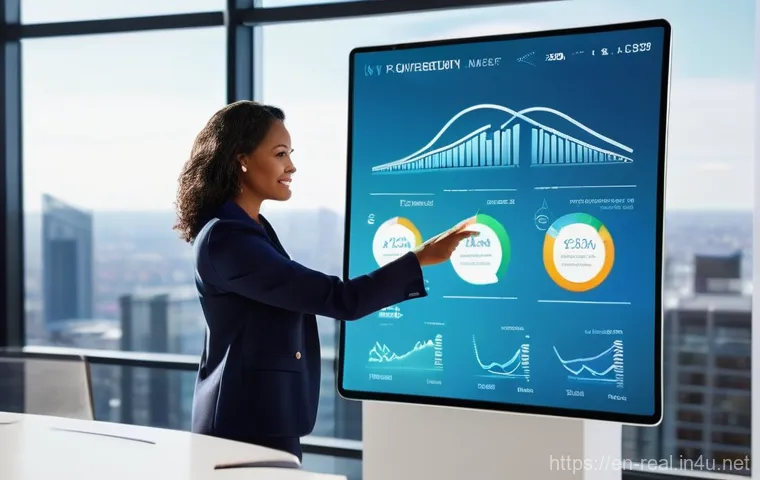 공인중개사와 부동산 관련 최신 트렌드 분석 - **Prompt:** A dynamic, modern real estate agent, a diverse woman in her late 30s, stands confidently...