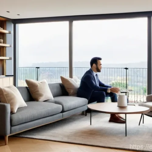 Home 1 공인중개사에게 중요한 윤리 기준 - **Prompt 1: The Trustworthy Confidant**
"A male real estate agent, early 40s, dressed in a sharp...