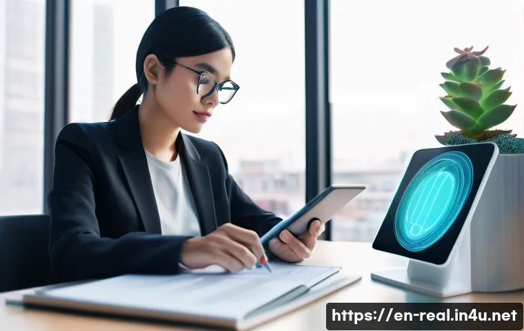 공인중개사 시험 대비 최신 교육 자료 - **Prompt 1: AI-Powered Real Estate Prep**
"A vibrant, modern image of a young woman, in her late...